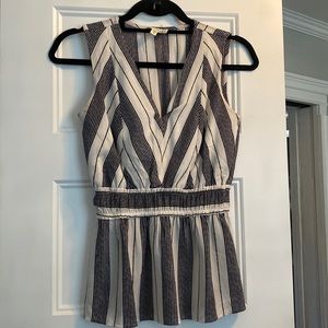 Black and white tank top